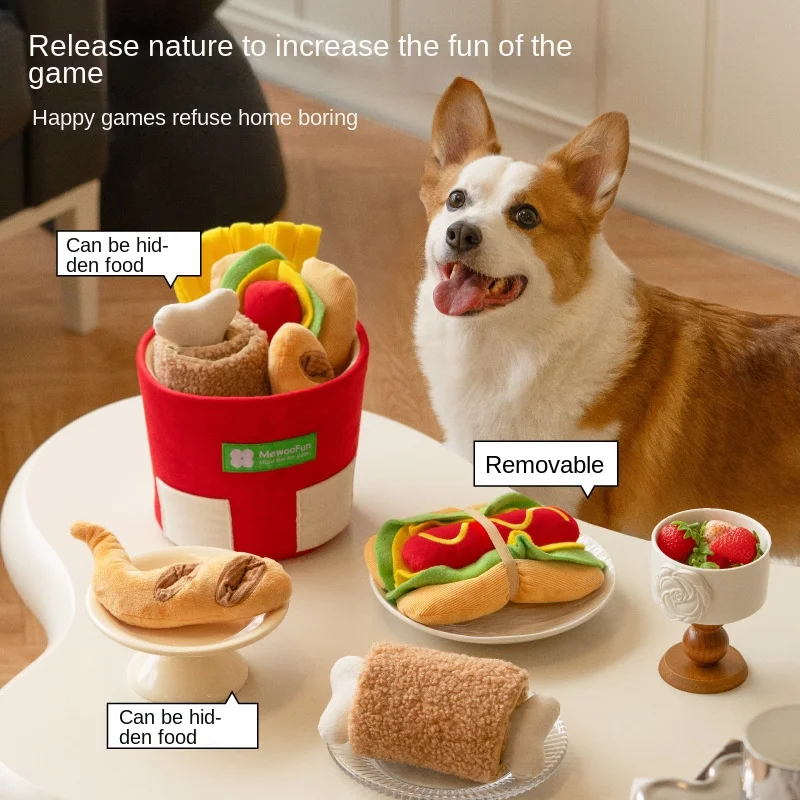 

Meow Hu Wang Ye Fried Chicken Whole Barrels Dog Sniffing Fengrong Pet Educational Toys Consume Energy