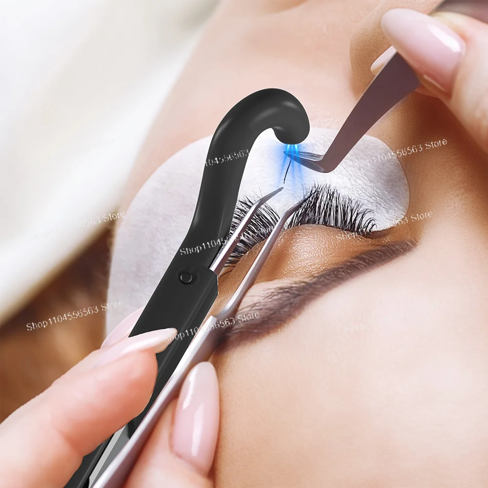 

New UV Lash Tweezer Lamp Fast Curing Lamp for Eyelash Extension UV LED Gule Lamp Wireless Hand