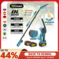 Gisam Brushless Telescoping Pole Electric Chainsaw Cordless High Bracn Saw 2 IN 1 Garden Pruning Tool For Makita 18V Battery Pin