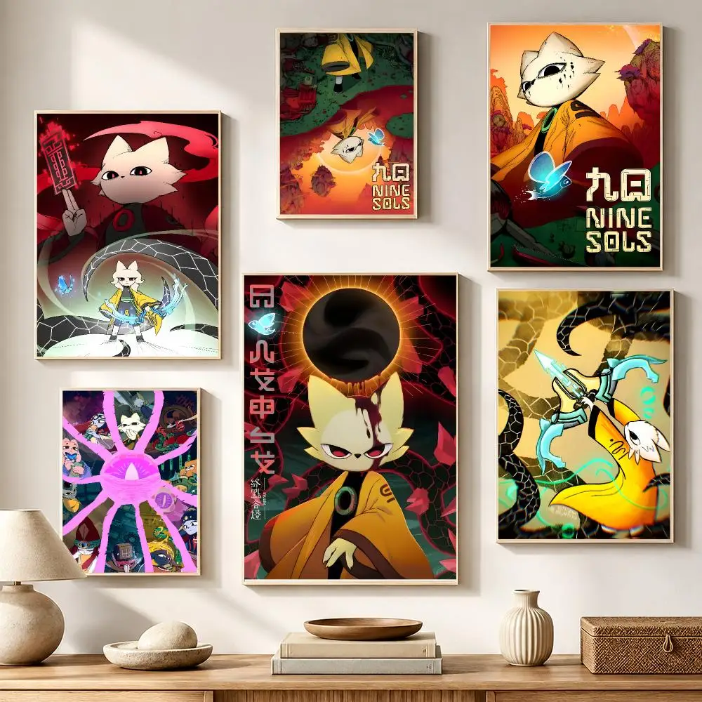 Game Nine Sols Poster High-definition Waterproof stickers, Suitable for Home Décor, Gifts, and Holiday Decorations