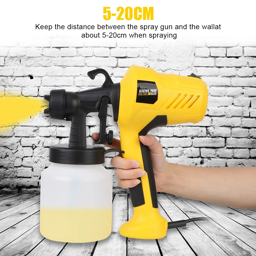 Electric Paint Sprayer EU Plug 800 ML Large Capacity High Power with Paint Pot Power Tools Flow Control Airbrush