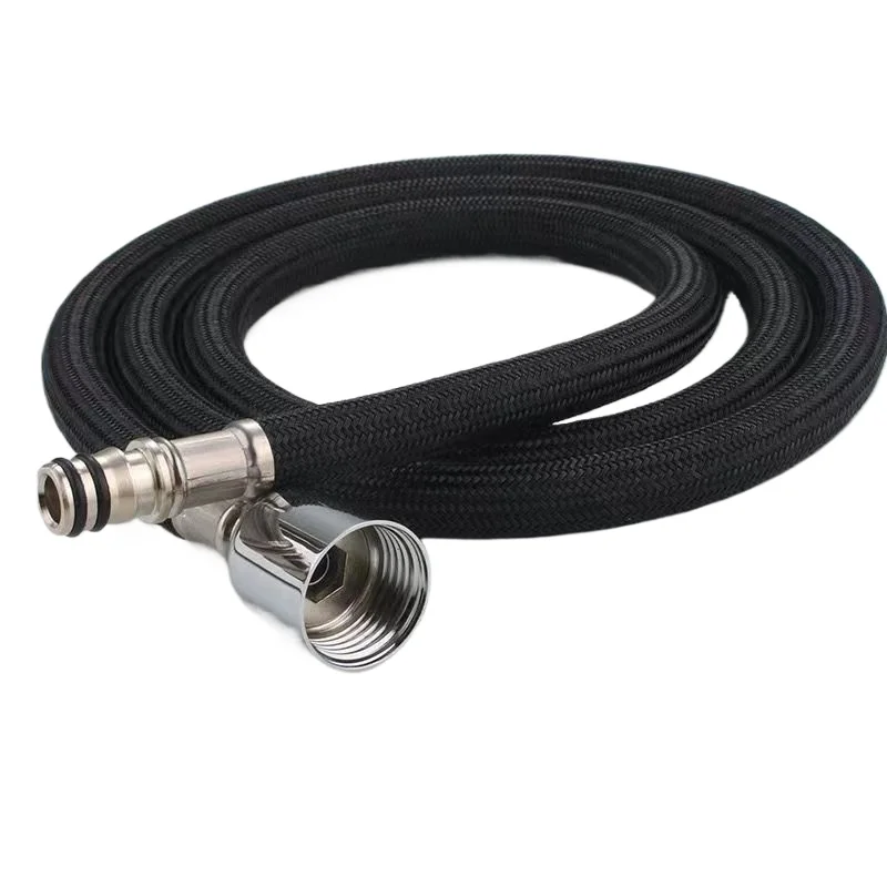 1.5m Kitchen Faucet Hose 360° Rotation Pull Out Nylon Braided Shower Hose M15 Thread Kitchen Replacement Free Connector Accessoy