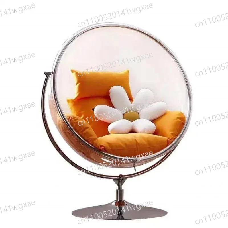 

Modern Gold Egg Hanging Chair Bubble Chair Patio Swing Furniture Indoor Outdoor Balcony Lounge Chair