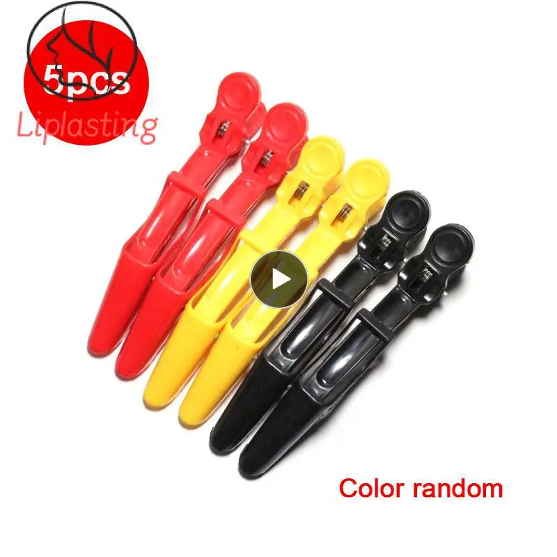 Morsetti per capelli in coccodrillo caldo Parrucchiere Impugnatura per capelli Coccodrillo Parrucchiere Stile di capelli Barbiere Clip Accessori per capelli