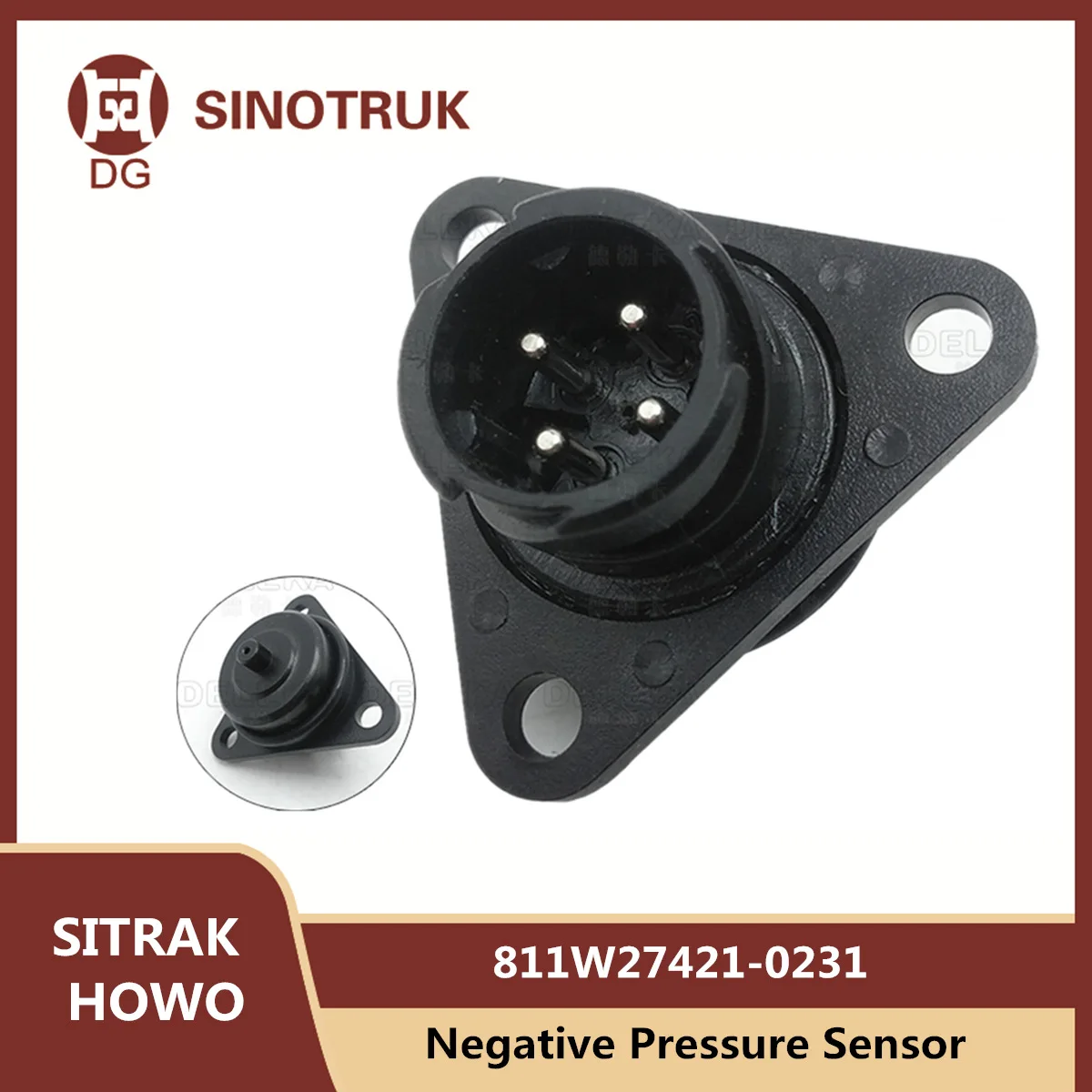 811W27421-0231 Negative Pressure Sensor For SIONTRUK SITRAK HOWO T5G T7H C7 G7 Air Filter Inlet Switch Truck Parts