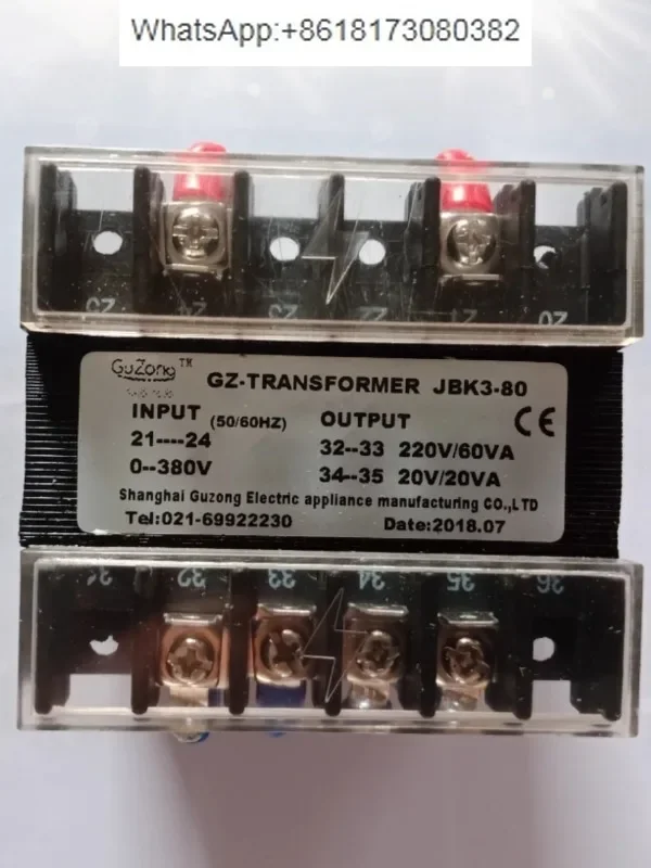 

Machine tool control transformer screw air compressor accessories Valley General JBK3-80/100/160/250VA