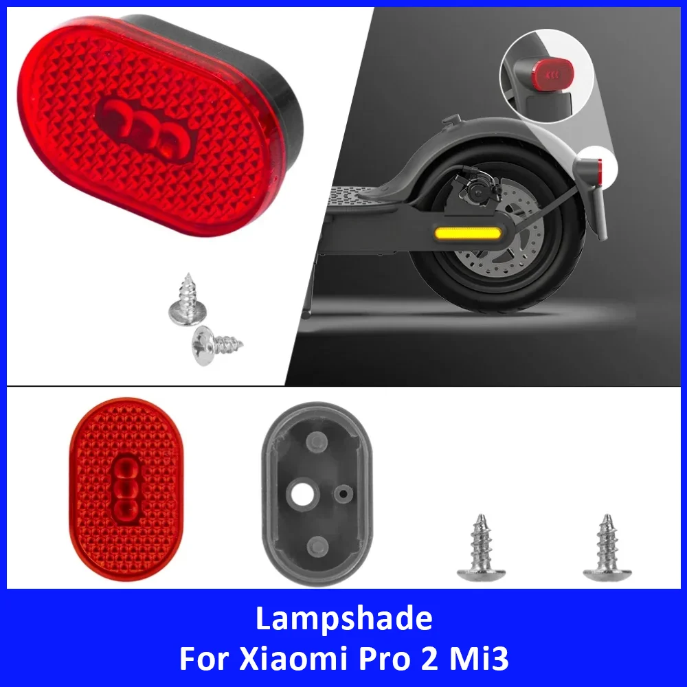 

LED Rear Taillight Lampshade Brake Light Cover for Xiaomi Pro 2 Mi3 Electric Scooter Rear Fender Lamp Cover Replacement Parts