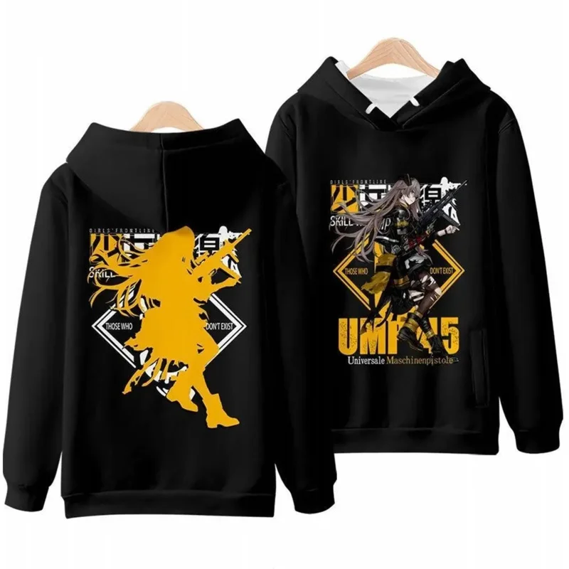 Hot Game Girls Frontline 3D Print Oversized Women/Men Hoodie Sweatshirt AR15 404 UMP45 HK416 UMP9 Cosplay Costume