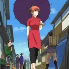 アニメシルバーソウルレ・グオカンフーコスチュームブラパンツローリーンコスプレ女性の伝統的な中国服