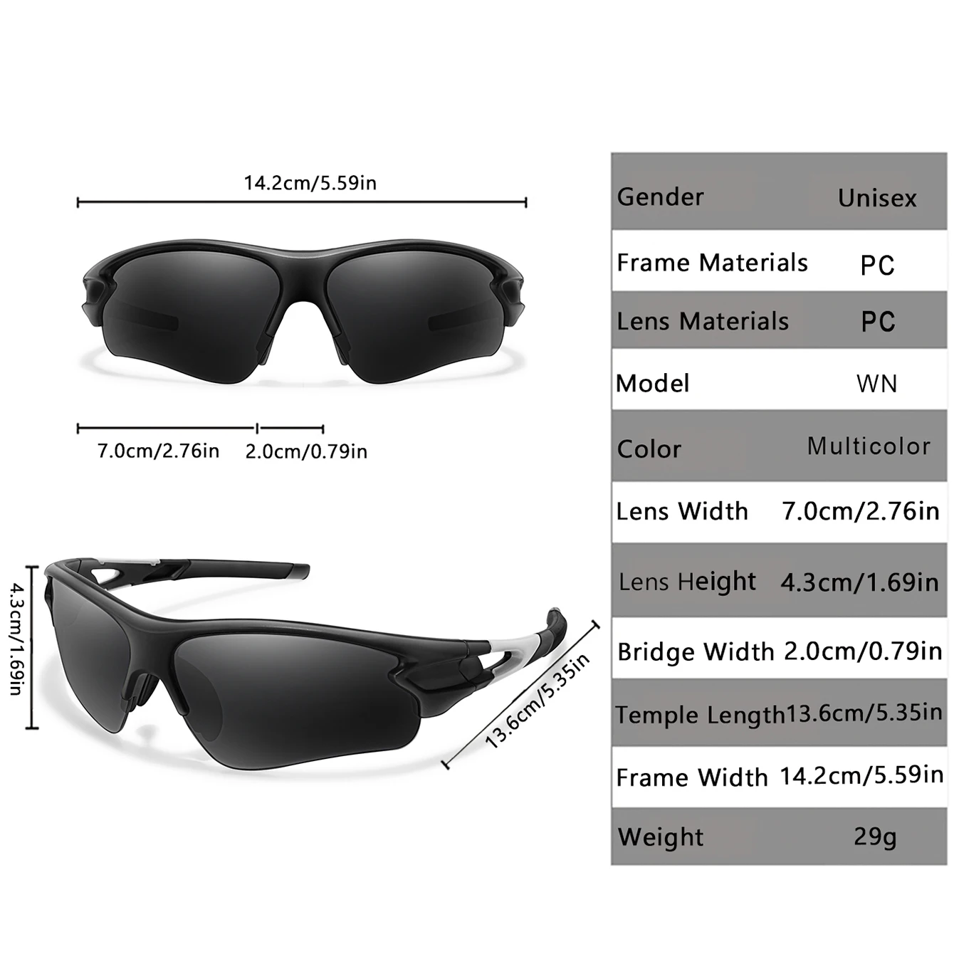 Brand Fashion Women Men Sunglasses Outdoor Sports Fishing Cycling Running Driving Eyewear Women Fashion Goggles Comfortable Nose