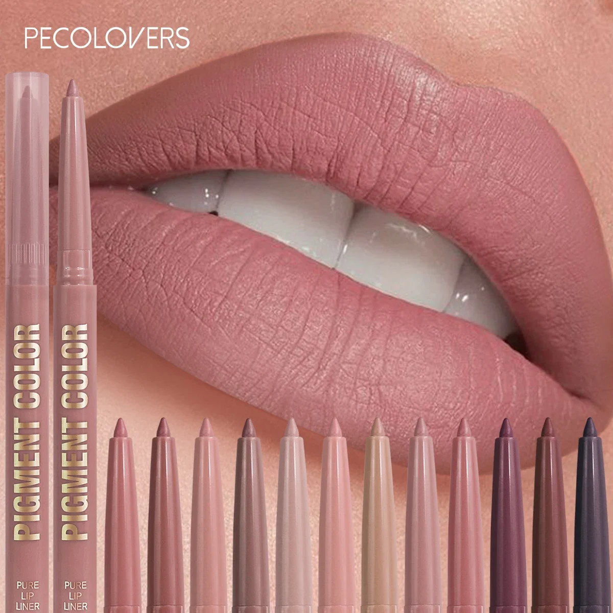 ลิปไลเนอร์กํามะหยี่ติดทนนาน 1 ชิ้น - สีด้าน, สีเข้มข้น, น้ําหนักเบา, วางซ้อนกันได้, ลิปสติก, การเลือกหลายสี