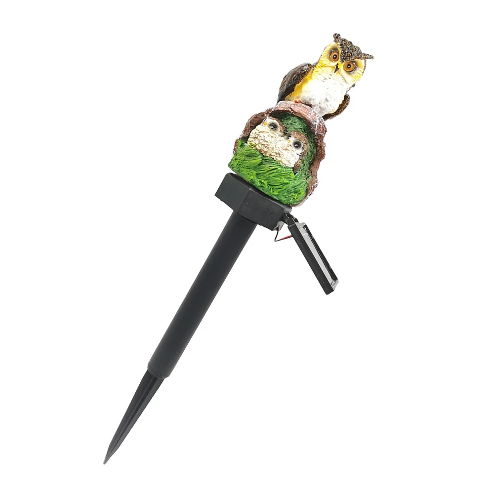 

Resin Owl Solar LED Lights Solar Powered Garden Stake Lights Lawn Outdoor Landscape Lamp Warm Light Resin Landscape Lamp