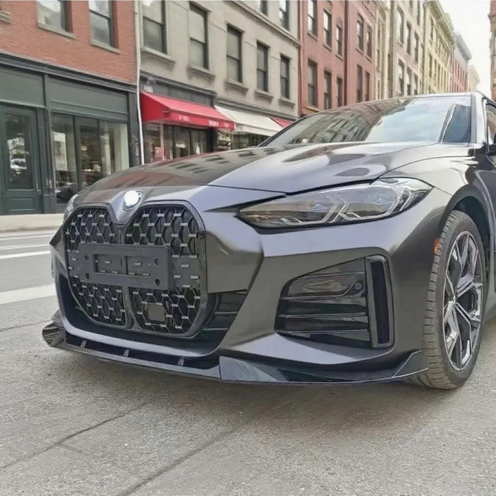 

Car Front Bumper Splitter Lip Diffuser For BMW 4 Series G24 G26 420i 430i i4 M50 M-Sport Gran Coupe 4Door 2021-2024 ABS Body Kit