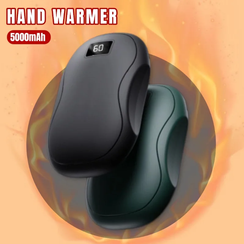 2in1 Mini Hand Warmer Winter Hand Warmer Fast Heating Hand Warmer With Digital Display Adjustable Safe Durable Small Hand Warmer