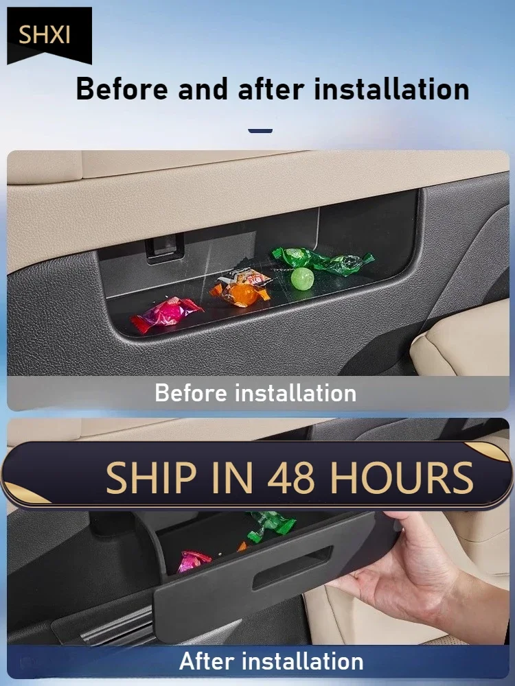 Good Quality New For Toyota Alphard/Vellfire 40 Series Car 3-row Additional Storage Drawer Box Silicone Storage Slot Car Interio
