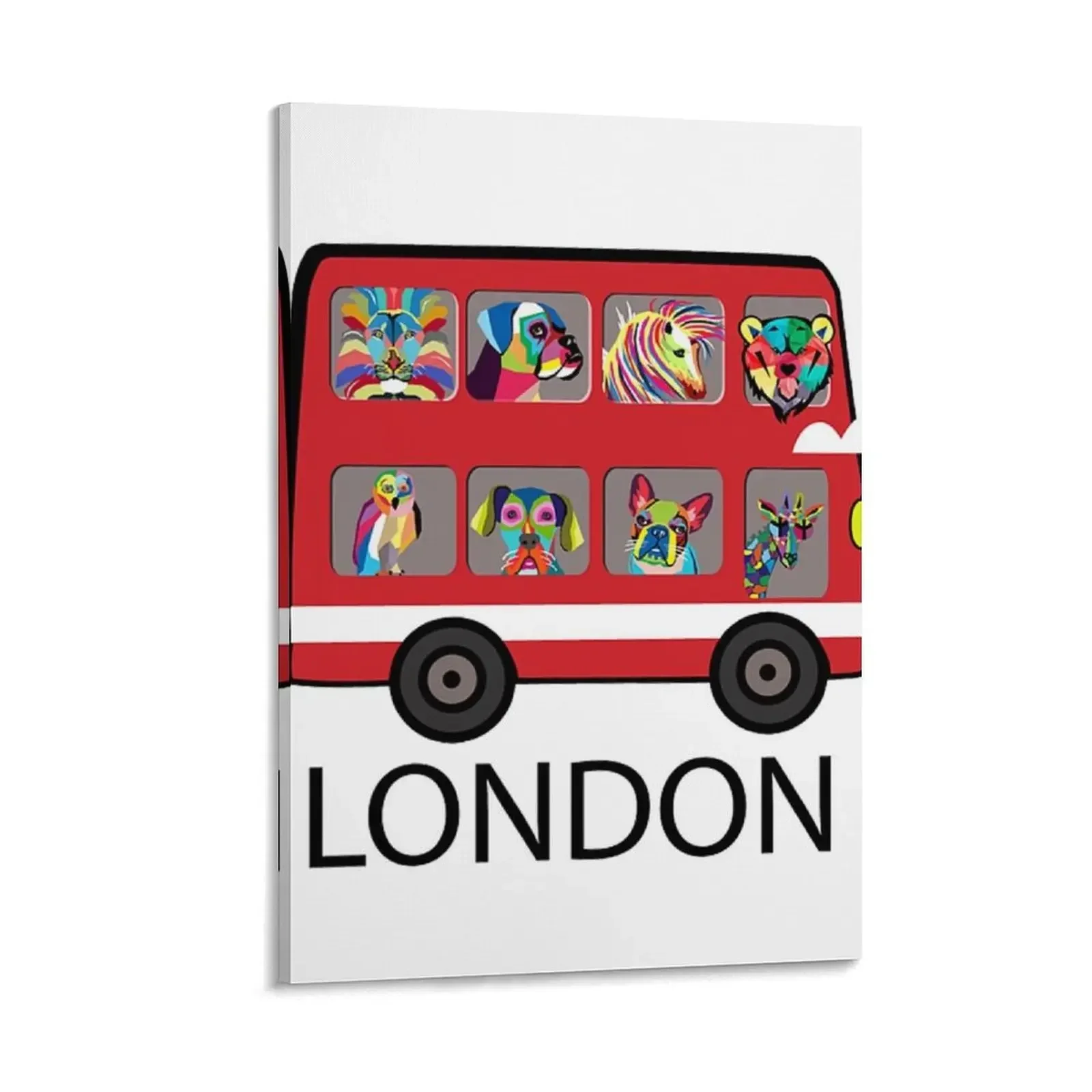 

london bus Canvas Painting nordic home decor Wall decoration frame Decor for room