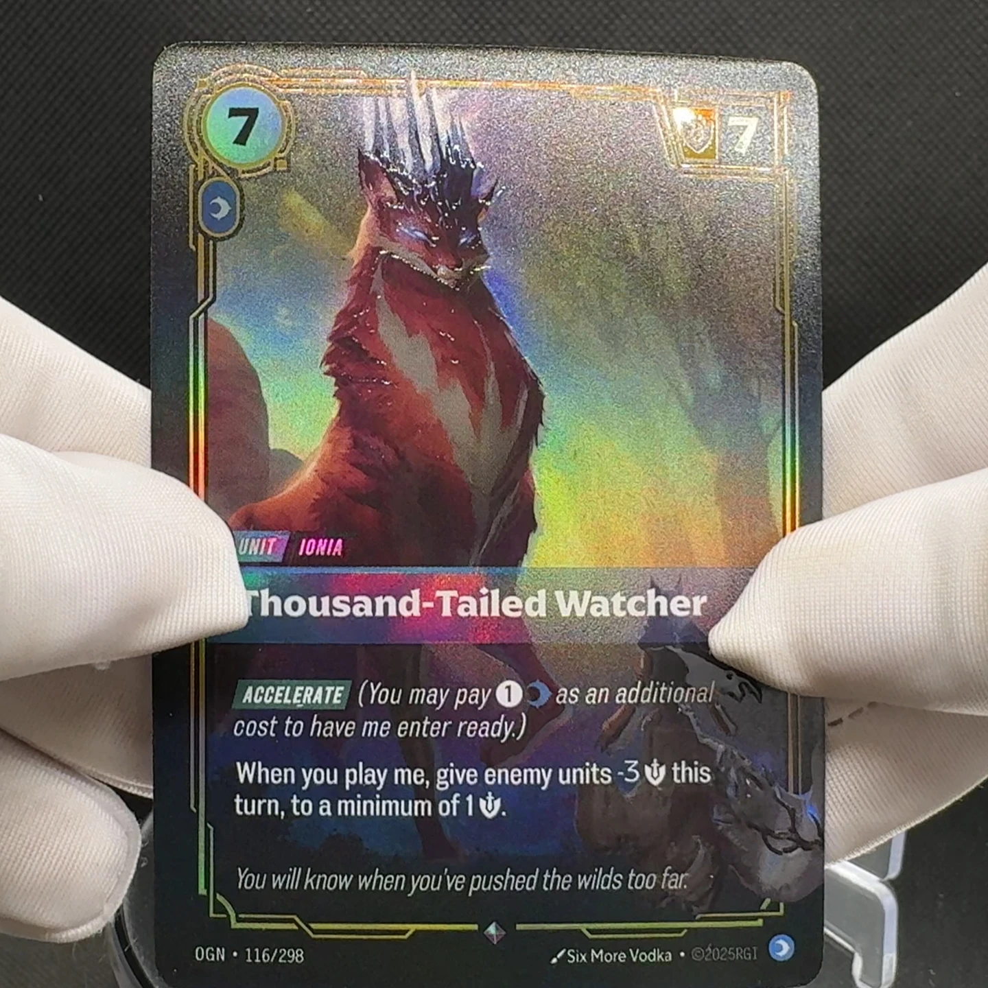 League of Legends Riftbound Thousand-Tailed Watcher OGN-116 Card