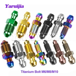 Yaruijia Titanium Bolts M6/M8/M10 Pitch 1.0 /1.25 Caliper Bleed Nipple for Brembo Ducati BMW KTM Aprilia Single