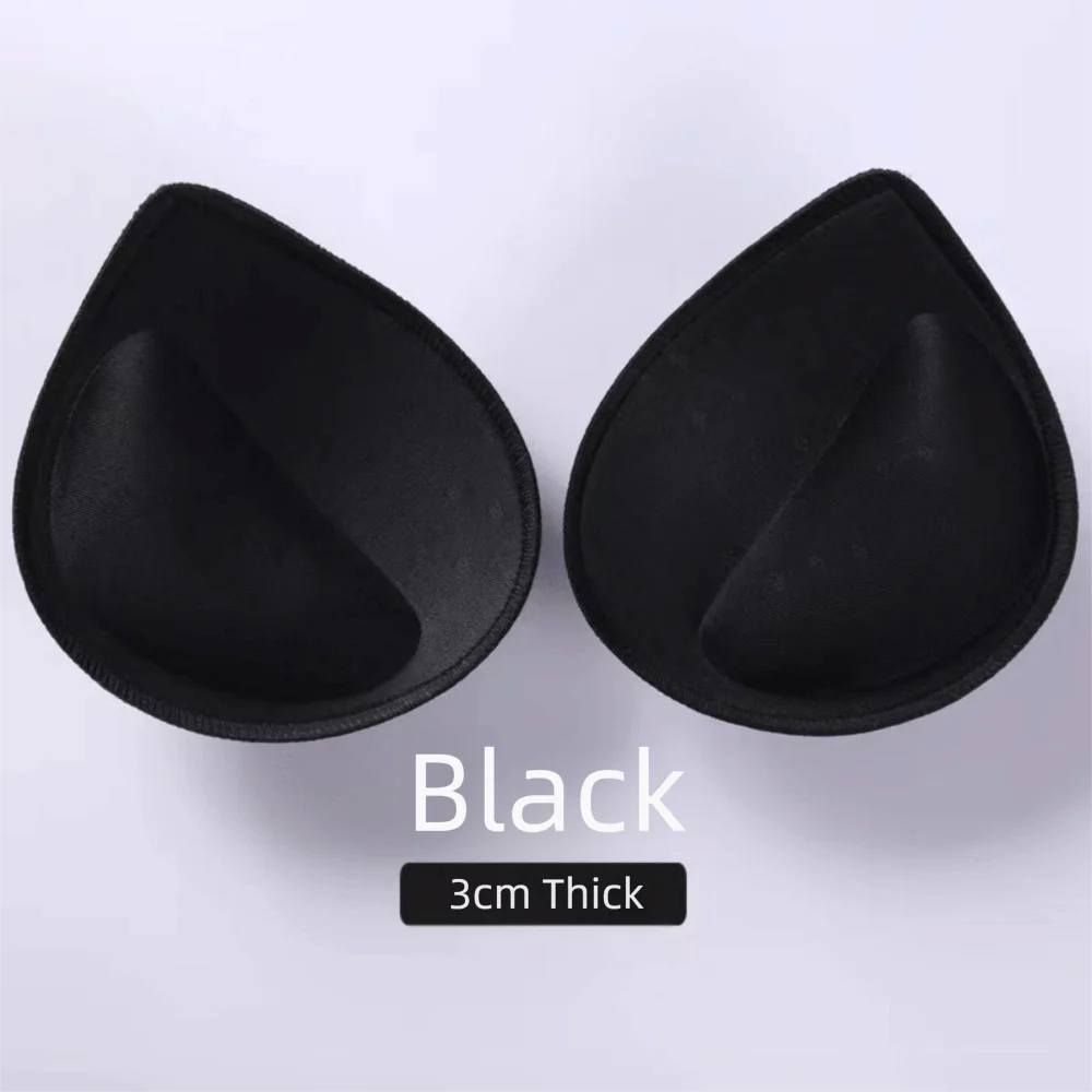 

New 3/6cm Extra Thick Bra Pads Push Up Breast Enhancer Removeable Bra Padding Inserts Cups For Swimsuit Bikini Padding Intimates