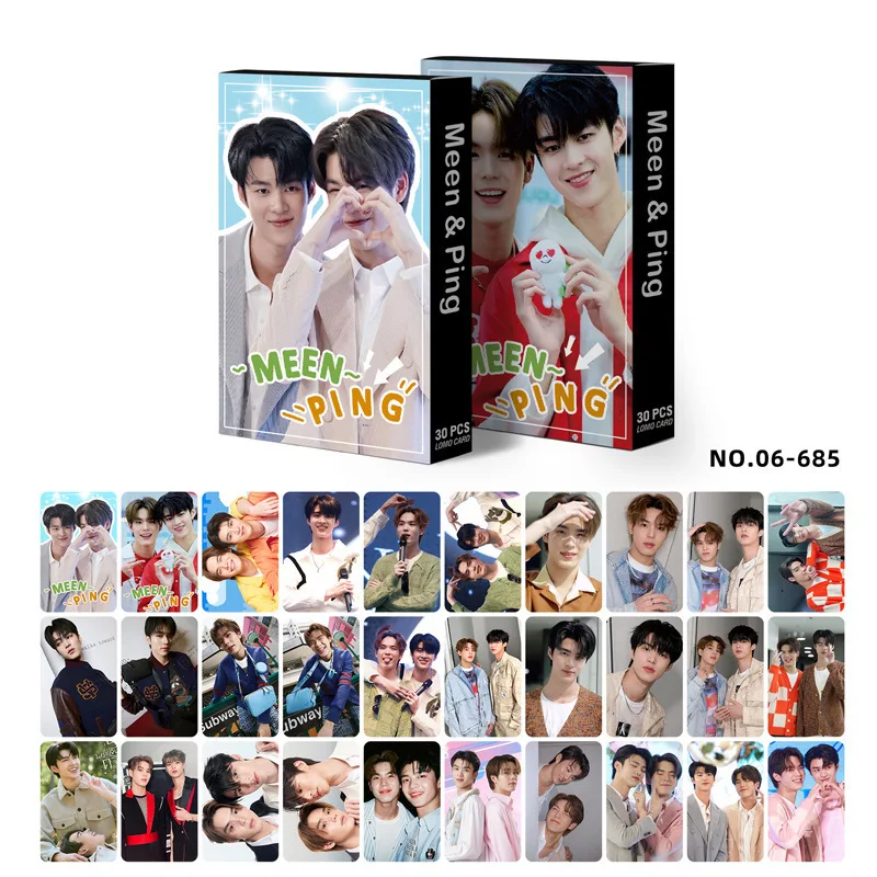 30 Thai Star Peripheral Small Cards FIRST KHAOTUNG Meenping Jong Single-Sided LOMO Card