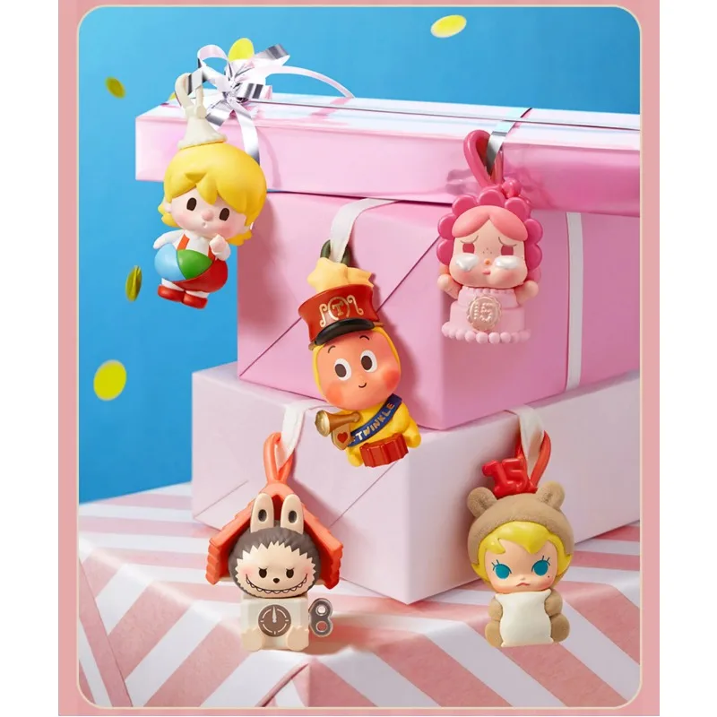 Figurki POPMART Cube Celebrates This Moment (1 sztuka) Modne figurki w niespodziance, prezent na Boże Narodzenie, dostępne od ręki