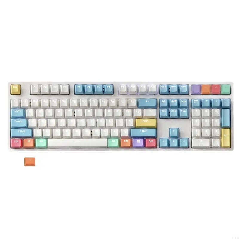 

F3MA Thicken Keycaps PBT Backlight Dye Upgrade 108Keys Cherry Chalk Keycap