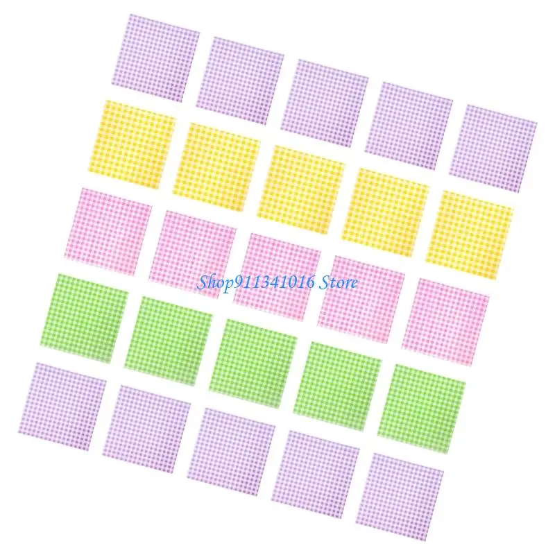 User friendly Sandwich Paper 200 Count Oilproof Baking Sheets 22cm Square Design 4 Color Option