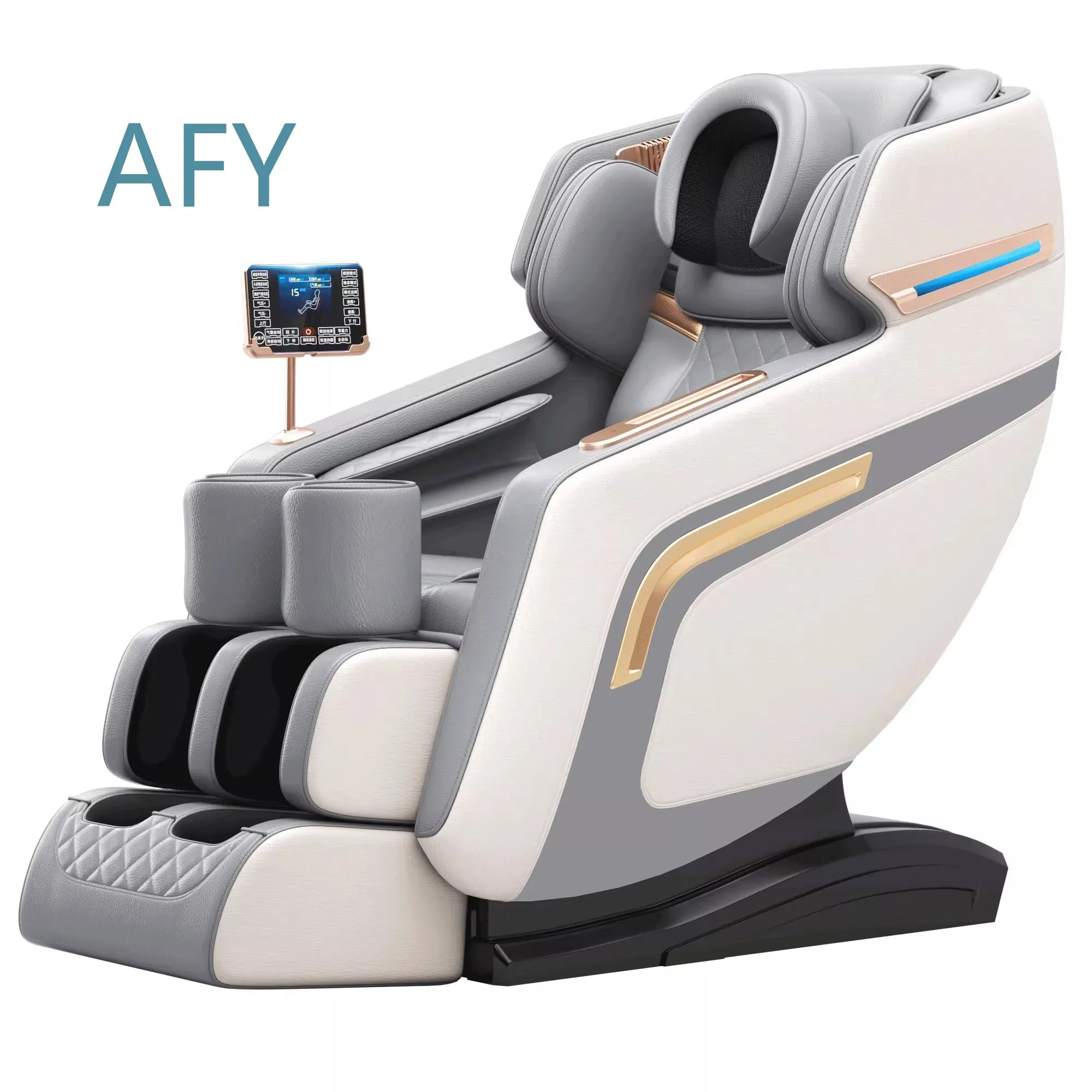 AI Massage Chair for Full Body Relaxation Zero Gravity Recliner with 4D Roller Foot Spa Health Wellness Therapy Seat