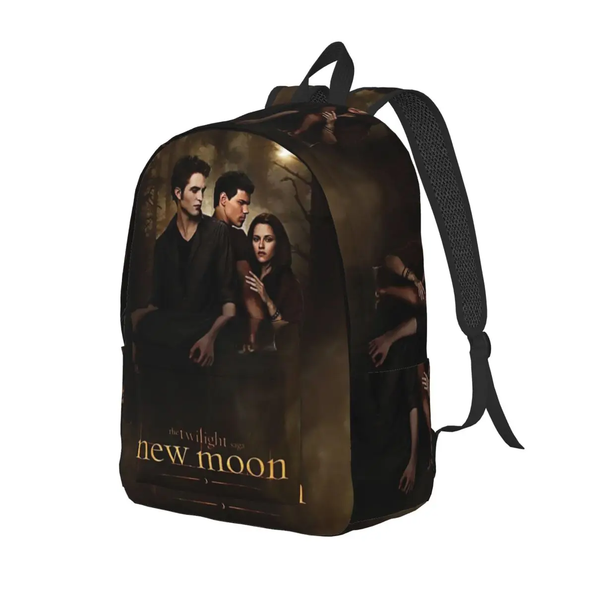 The Twilight Saga New Moon for Men Women Student School Bookbag Bella Edward Daypack Middle High College Outdoor