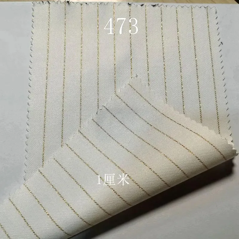 CyNew المضادة للتجاعيد شريط أبيض الملابس النسيج الربيع والخريف دعوى السراويل تنورة سترة القماش