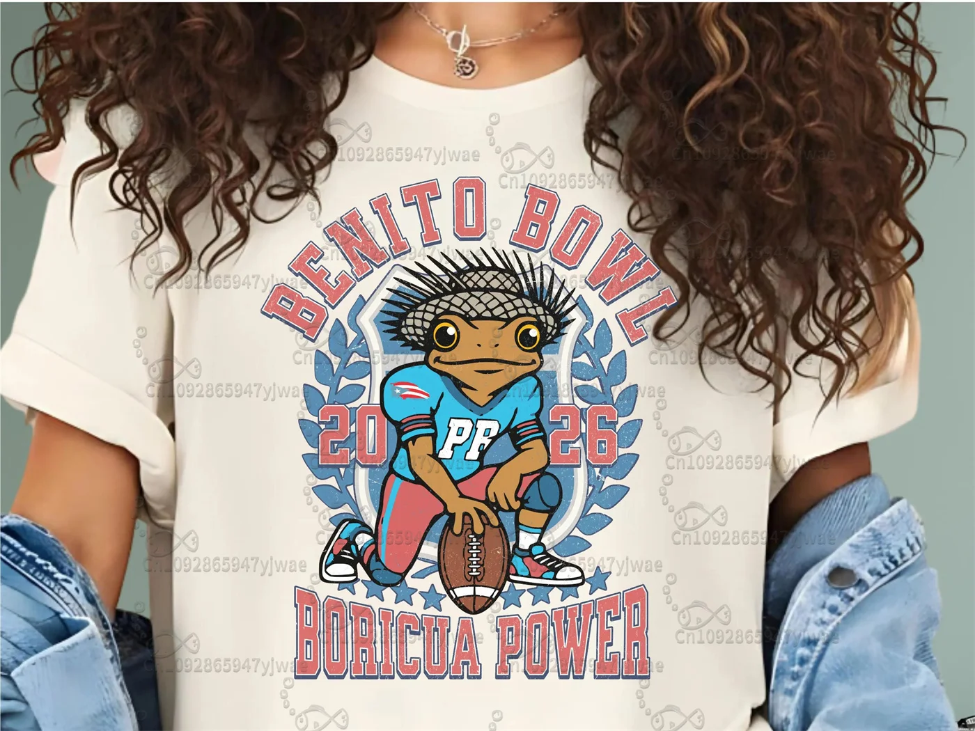 Camiseta de Rugby Benito Puerto Rico, Camiseta Benito Bowl Lx Halftime 2026, Camisetas de Verano para Hombre y Mujer