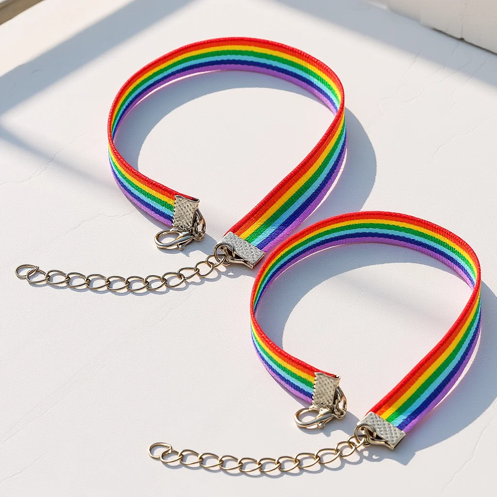 

2pcs Bracelet Durable Symbolize Personality Homesexual Wristb Youth Wristb Gay Man Bracelet Homosexual Chain Gift