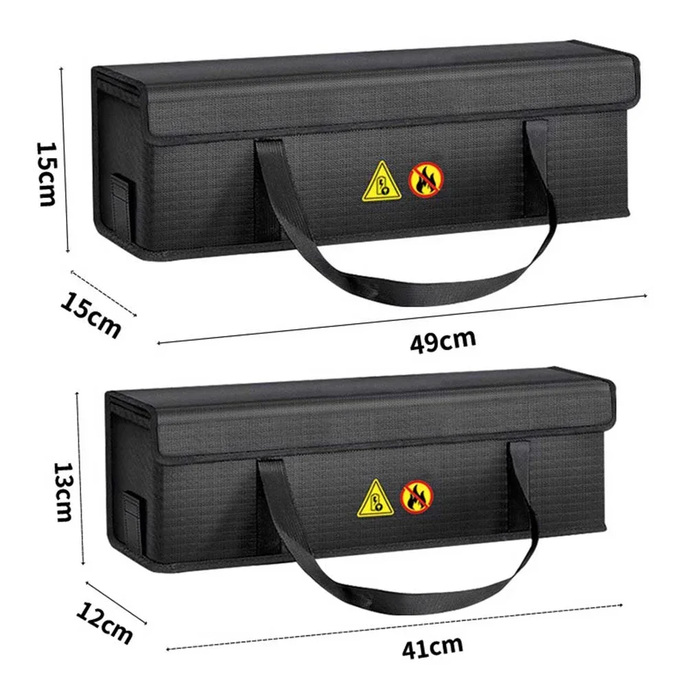 1PC Bicycle Battery Storage Bag Fire Resistant ExplosionProof Safety Storage Bags For E-Bike Battery-Lithium Ebike Battery Bag