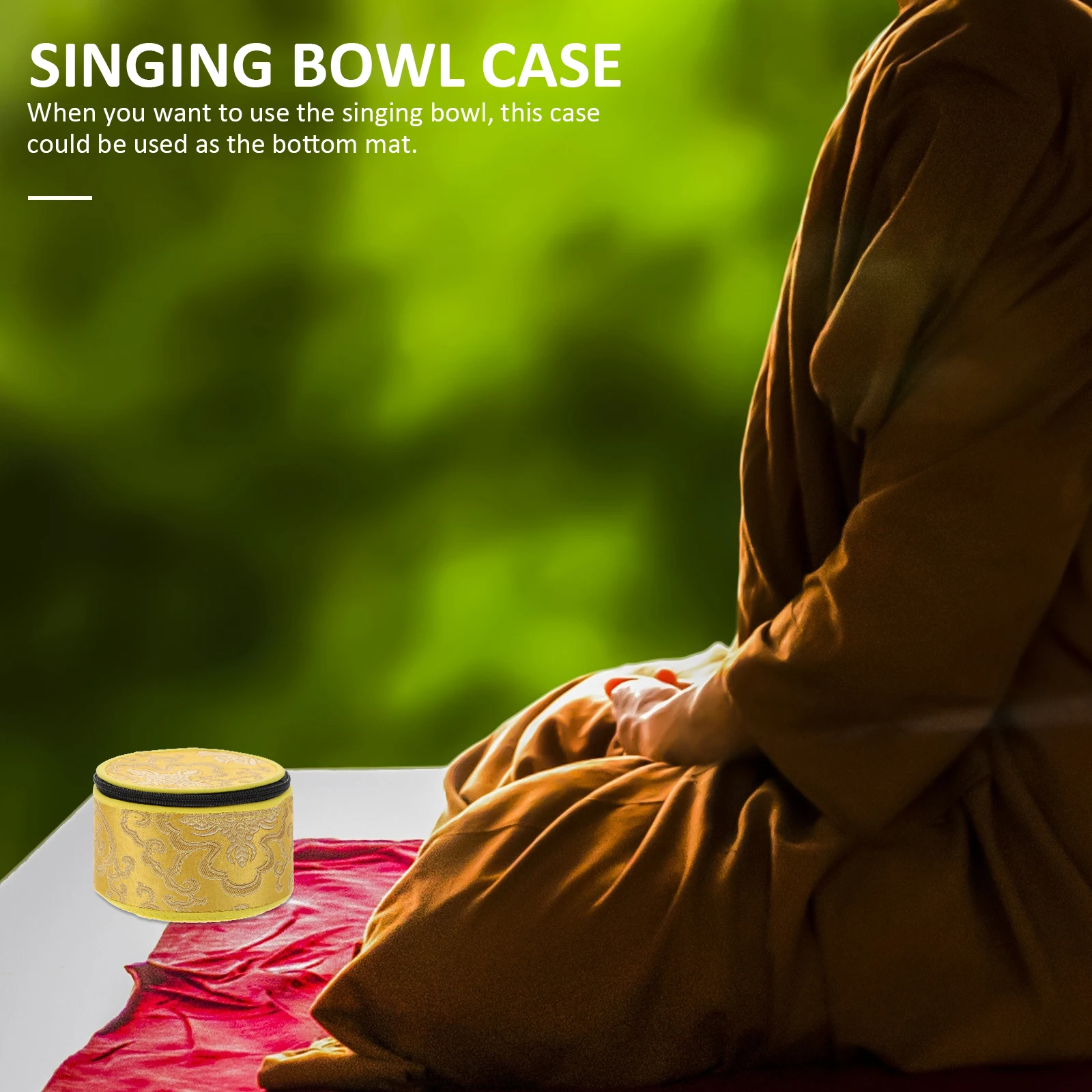

Buddha Sound Bowl Storage Case Singing Bag Bags Carry Music Chanting