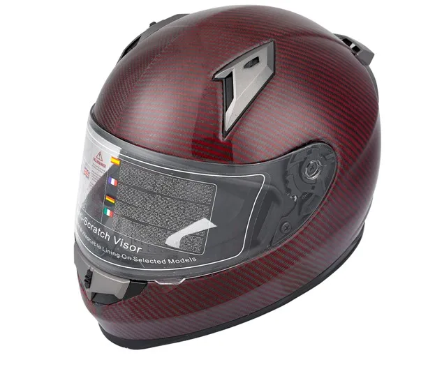 

Carbon Fiber Full Face Motorcycle Helmet Cafe Racer Helmet With Ece Certificate