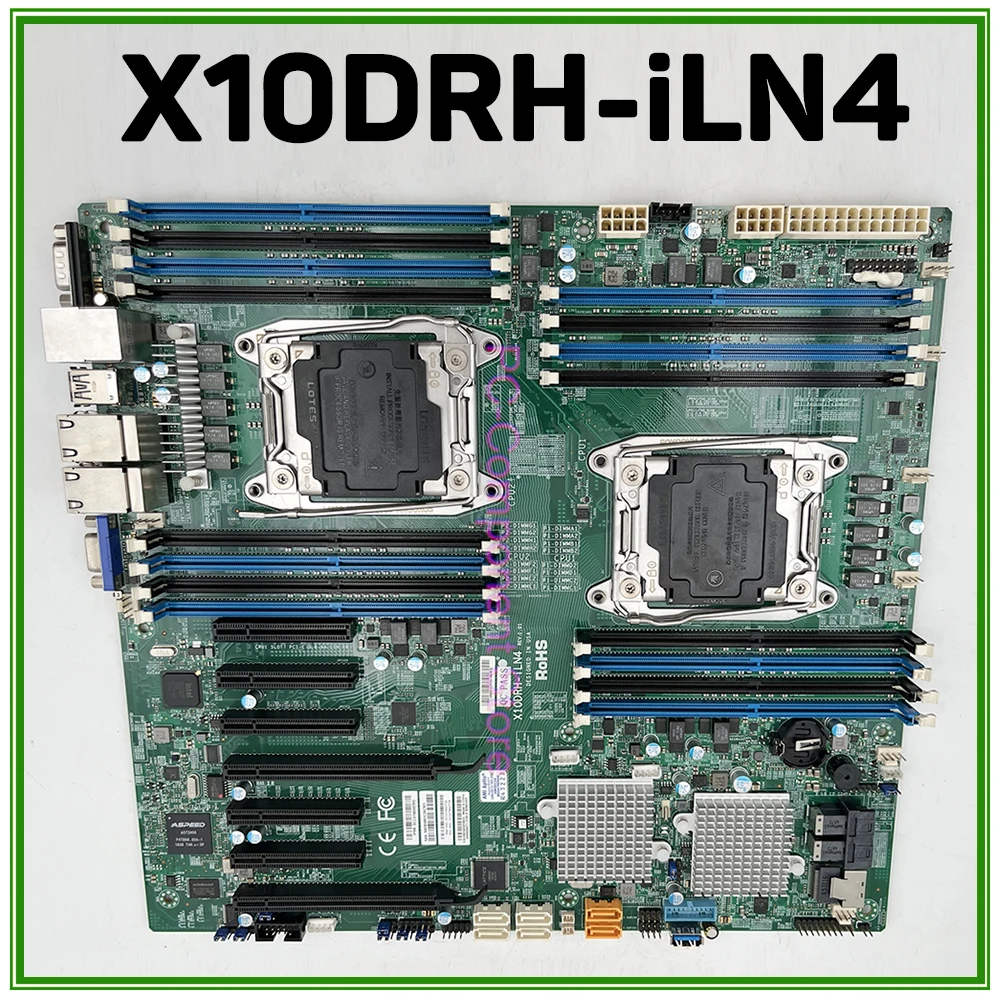 

For Supermicro Server Motherboard Support E5-2600 V4/V3 Family DDR4 IPMI 2.0 LGA2011 X10DRH-iLN4