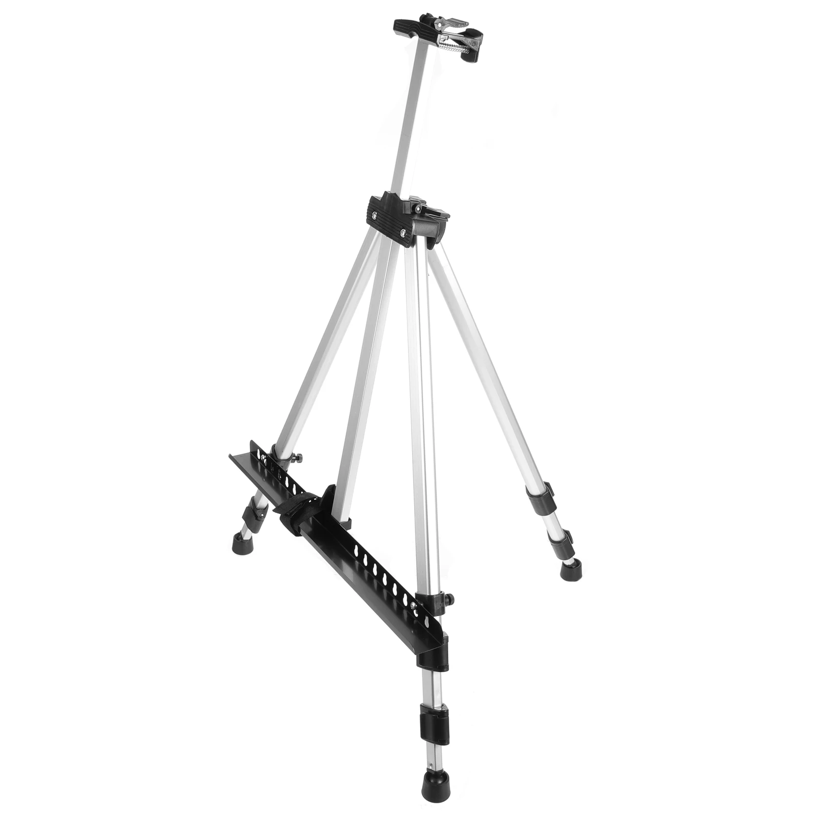 

Silver Aluminum Alloy Easel Telescopic Sketching Folding Art Drawing Board Display St Tripod for Paintings Photographs Books