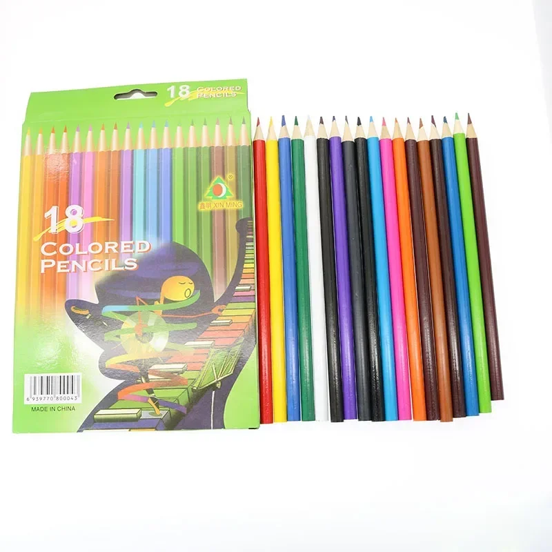 Cheap! Pupils Environmental Unleaded Poison Wooden Children 18 Color Pencil Drawing Color Of Lapis Lazuli Lapices Germany