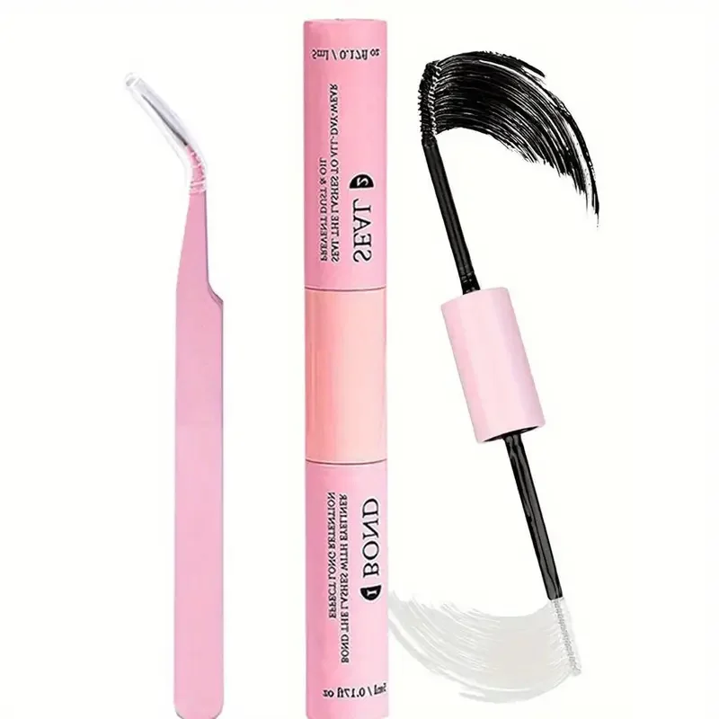 مجموعة رموش أنمي سوداء رائعة مكونة من 10 صفوف - رموش صناعية مع لاصقة وسدادة، طبيعية، ديناميكية، طول DIY 10-13 مم