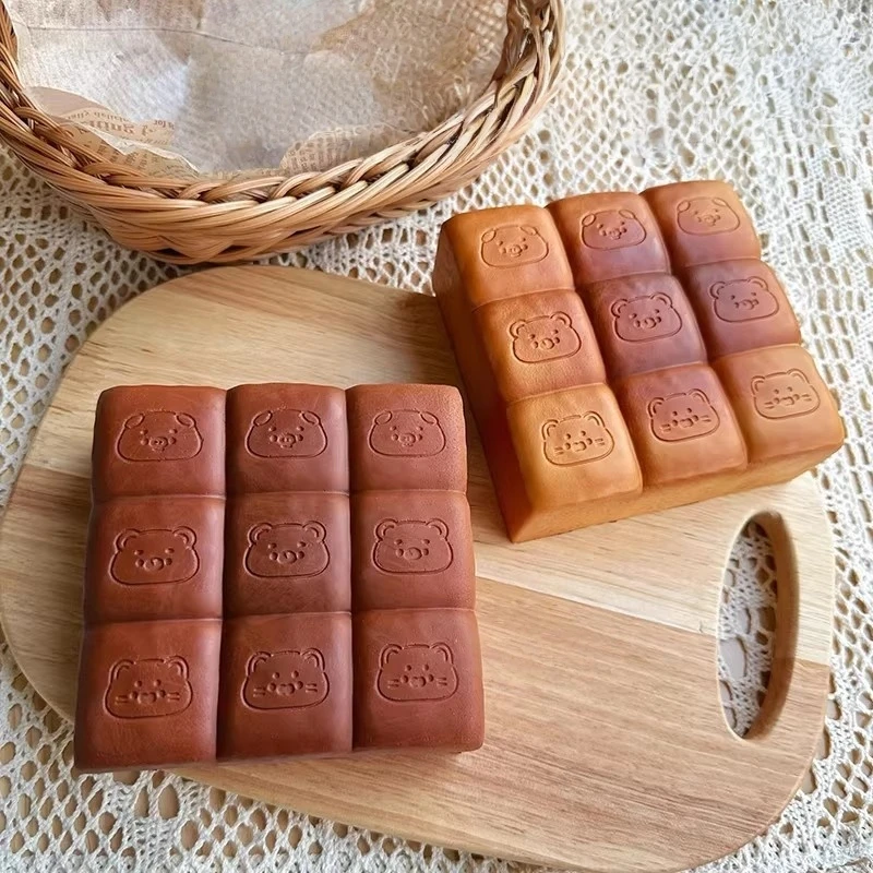 1PC PU Romige Modder Textuur Simulatie Brood Stress Relief Decompressie Speelgoed Voor Reizen Fidget Kalmerende Focus Knijpspeelgoed