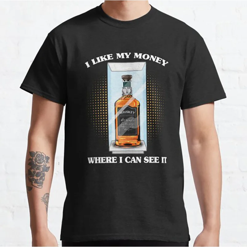 

Retro Bourbon Scotch Funny Gift t shirt for Whiskey Lover 100% cotton printed Graphic clothes 0524 Large size tops S-6XL