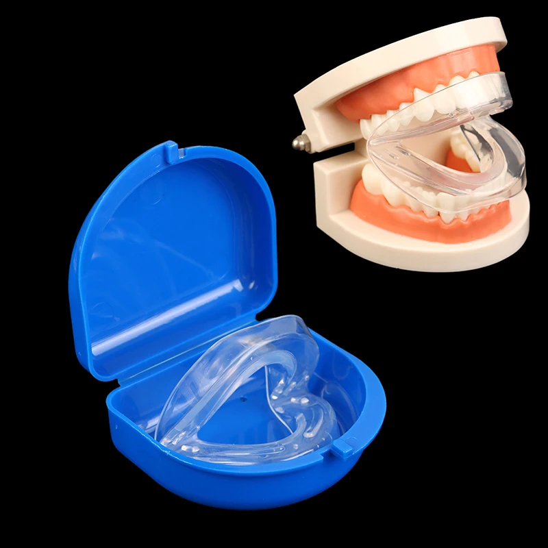 Foldable Bruxism Oral Mouth Guard Apnea Aid Anti Grinding Stop Snoring Double Layer Mouthpiece Snoring Grind Aid