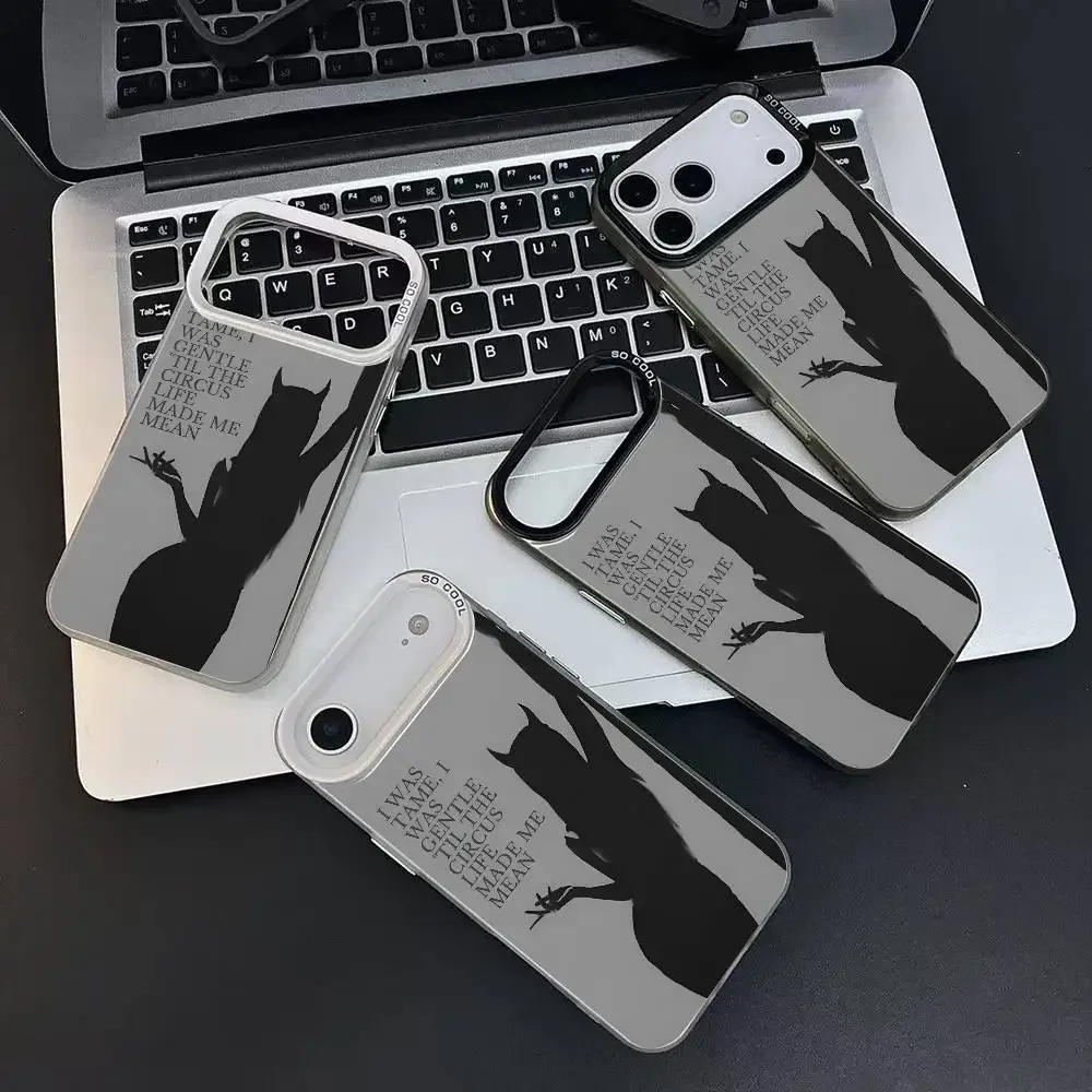 1 قطعة قسم الشعراء المستذن كلمات الموضة IMD اللون الفضي شل آيفون 17 الهواء 16 15 14 13 12 11 زائد برو ماكس زائد