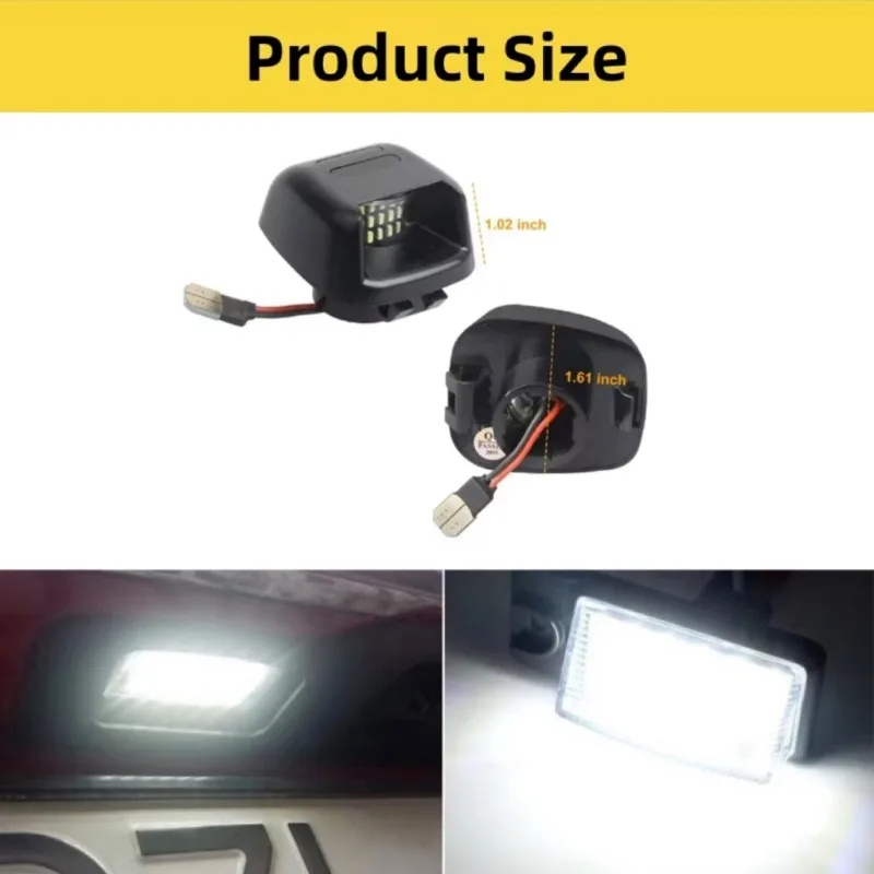 2 SZT. LED-owych lamp oświetlenia tablicy rejestracyjnej z Canbus, bez błędu, pasujące do Suzuki Equator 2009 2020 2021 2012, akcesoria samochodowe