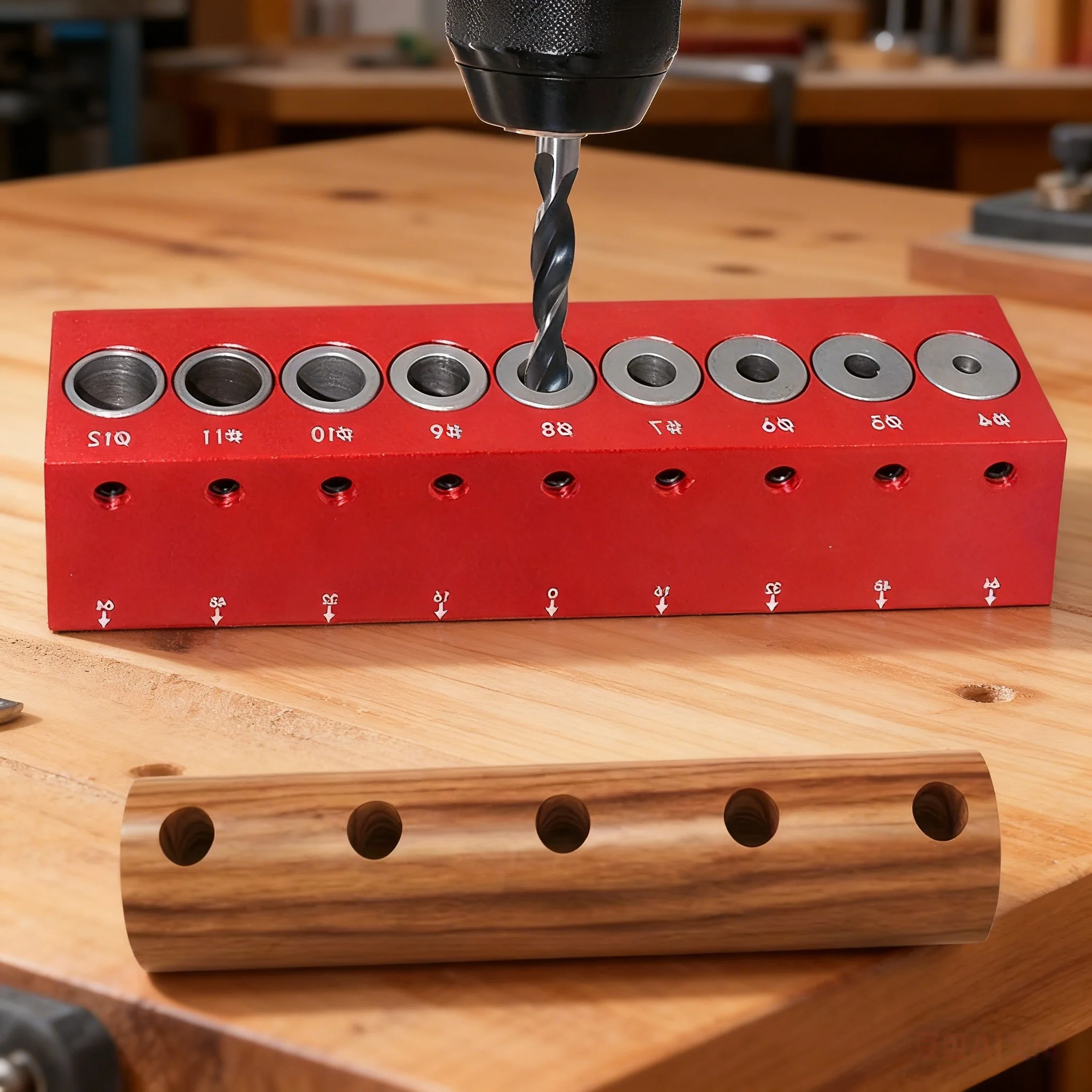 Self‑Centering Doweling Jig 4‑12mm Vertical Drilling Guide Tenon Hole Locator Puncher Woodworking Pocket Hole Positioning Tool