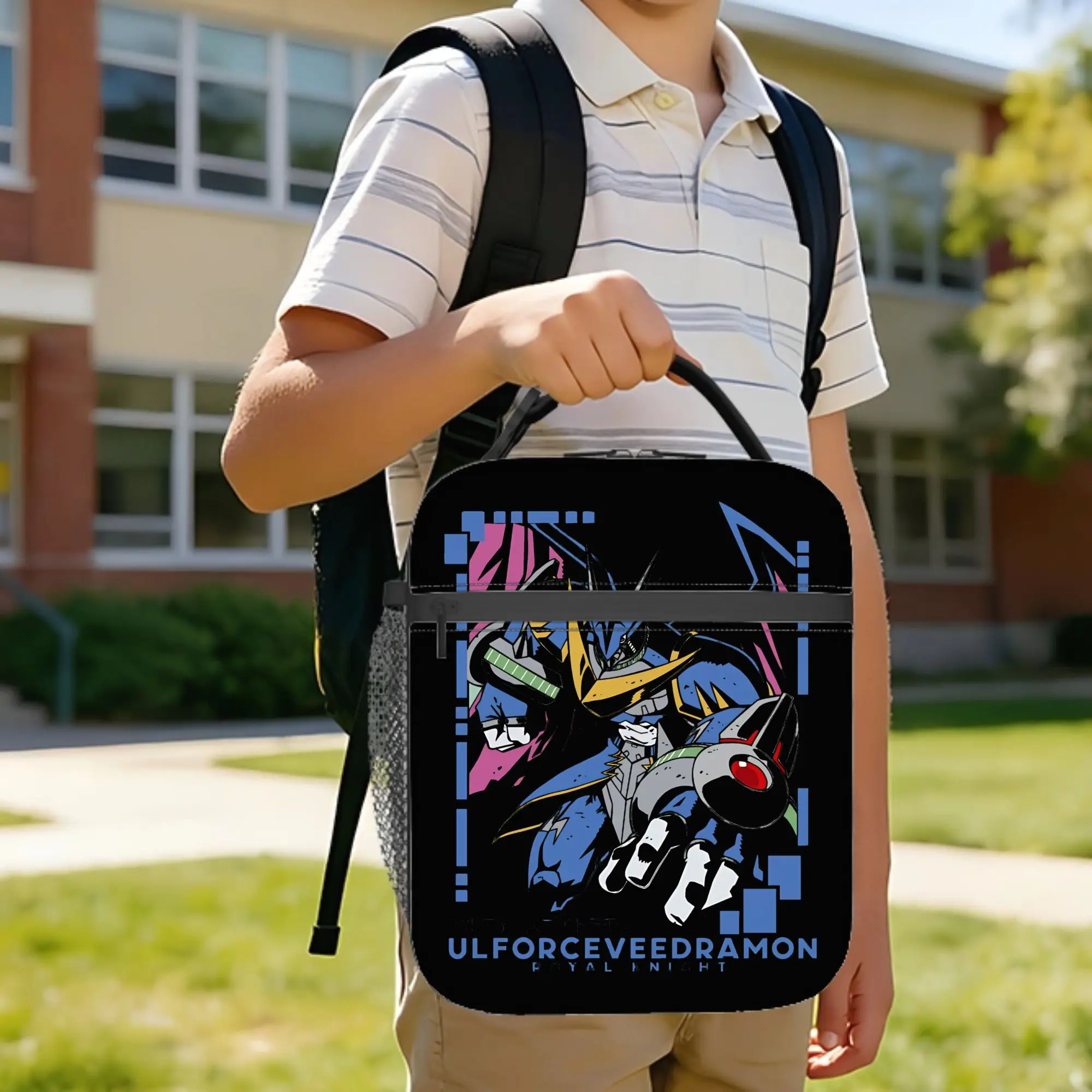 digimon royal knight ulforceveedramon Insulated Lunch Bag Lunch Container Thermal Bag Lunch Box Tote Work  Travel Food Handbags