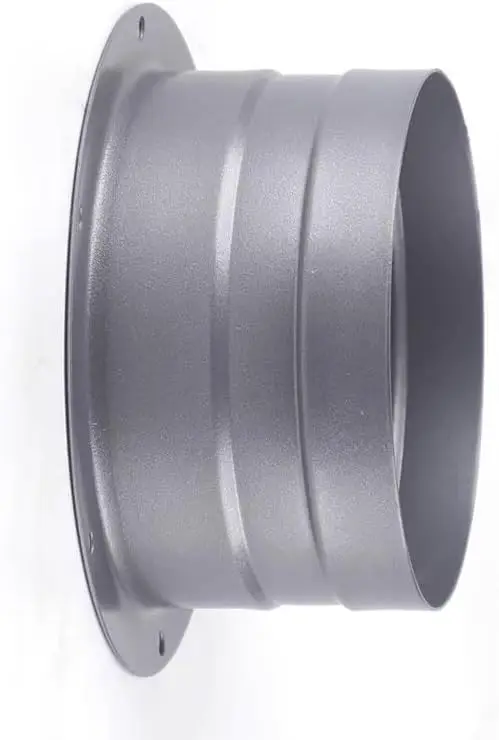 

8 Inch Metal Straight Duct Connector Flange for Air Vent Exhaust, Range Hood, and Ventilation Systems