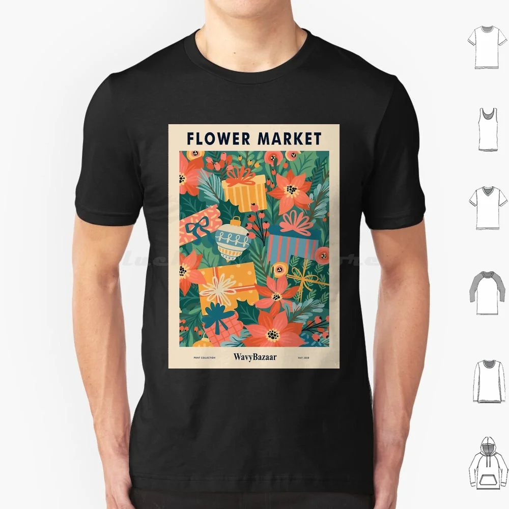 Aesthetics Flower Market T Shirt Men Women Kids 6xl Floral Portrait Evergreen Plants Flower Botanical Vintage Life Love Cool