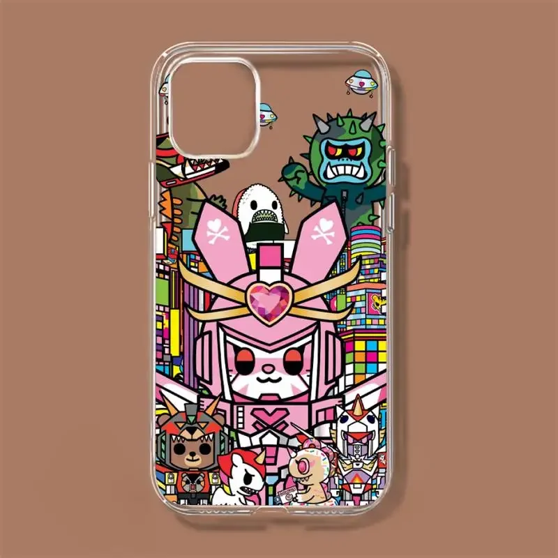 Japan Tokidokis Unicorn Phone Case For iPhone 11 12 Mini 13 14 15 Pro XS Max X 8 7 6s Plus 5 SE XR Transparent Shell