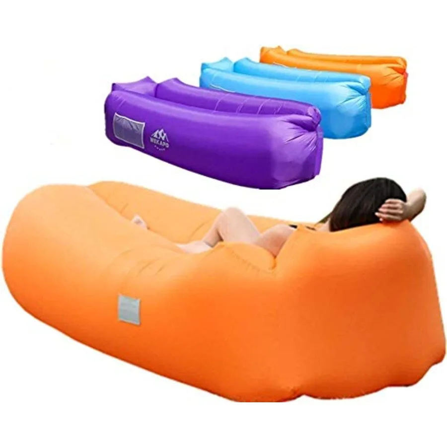 

Inflatable Couch Air Lounger Chair - Camping and Beach Accessories Portable Blow up Sofa for Hiking Lawn Indoor/Outdoor Movies